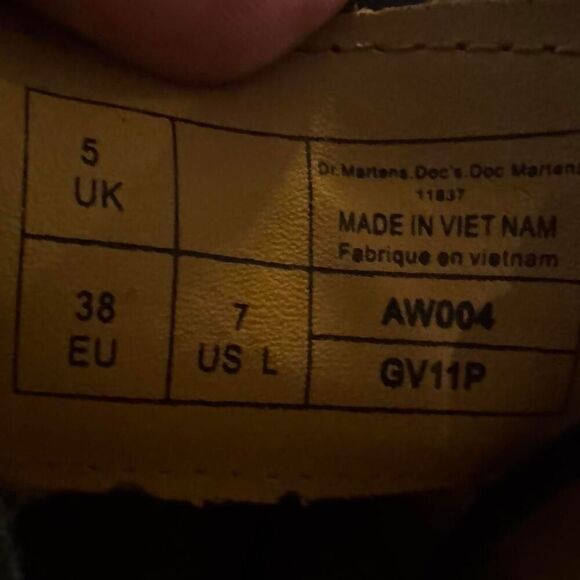 Dr. Martens 1461 Black Smooth Leather Oxford Shoes Women’s Size 7 US - Picture 5 of 8